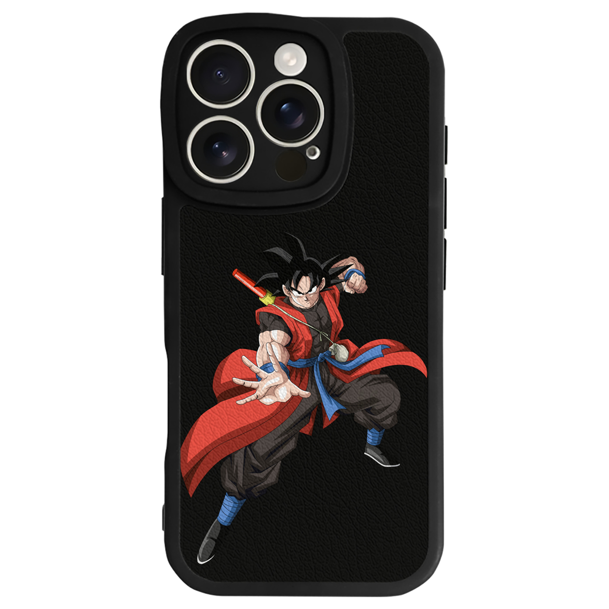 （画像用） ドラゴンボール 孫悟空（そん ごくう）Son Goku カカロット DRAGON BALL Kakarotto 【iPhone 16シリーズ対応】シリコンスマホケース（レザー調） 材質：シリコン